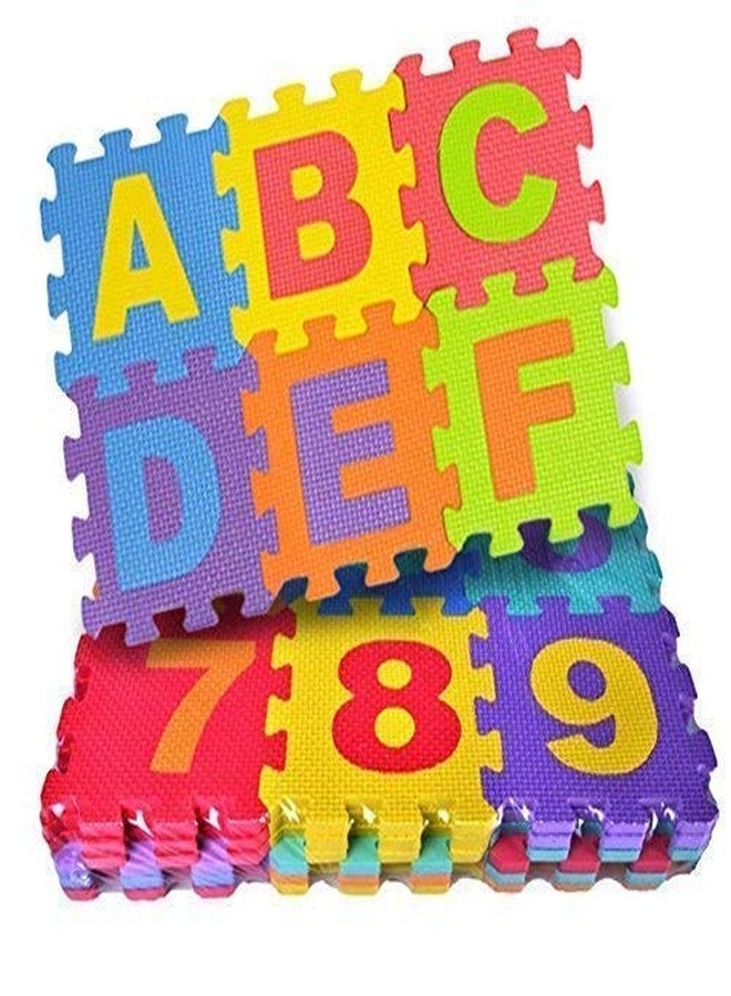 WOLFANO ABCD EVA, Foam Matt Cum Puzzle, Non Toxic, 36 Piece, ABCD and Counting to Make Learning Fun - Image 1
